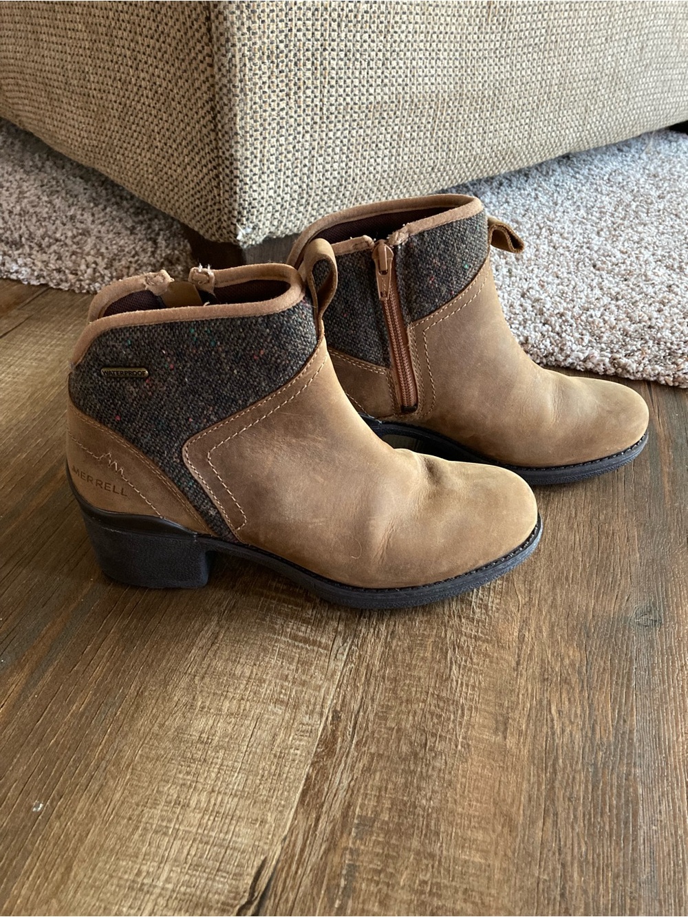 Merrell Women's Tan Waterproof Ankle Boots